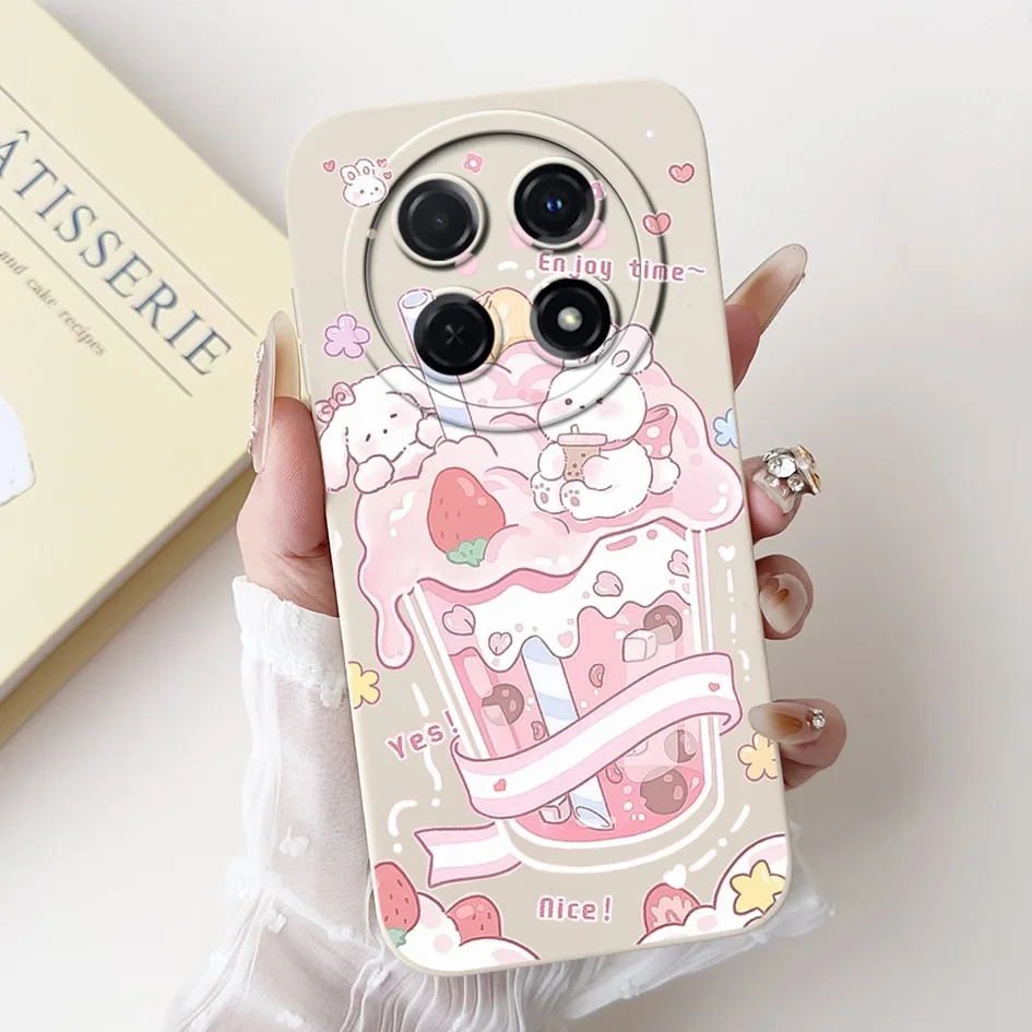 Floral Duck & Cat Soft Silicone Shockproof Phone Case