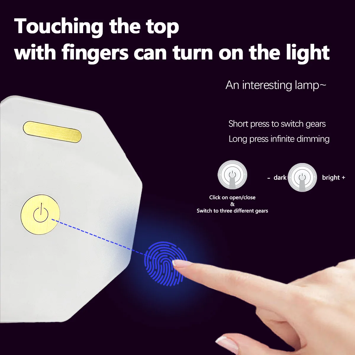 Rotating LED Book Light – Foldable Night Lamp for Bedroom Decor