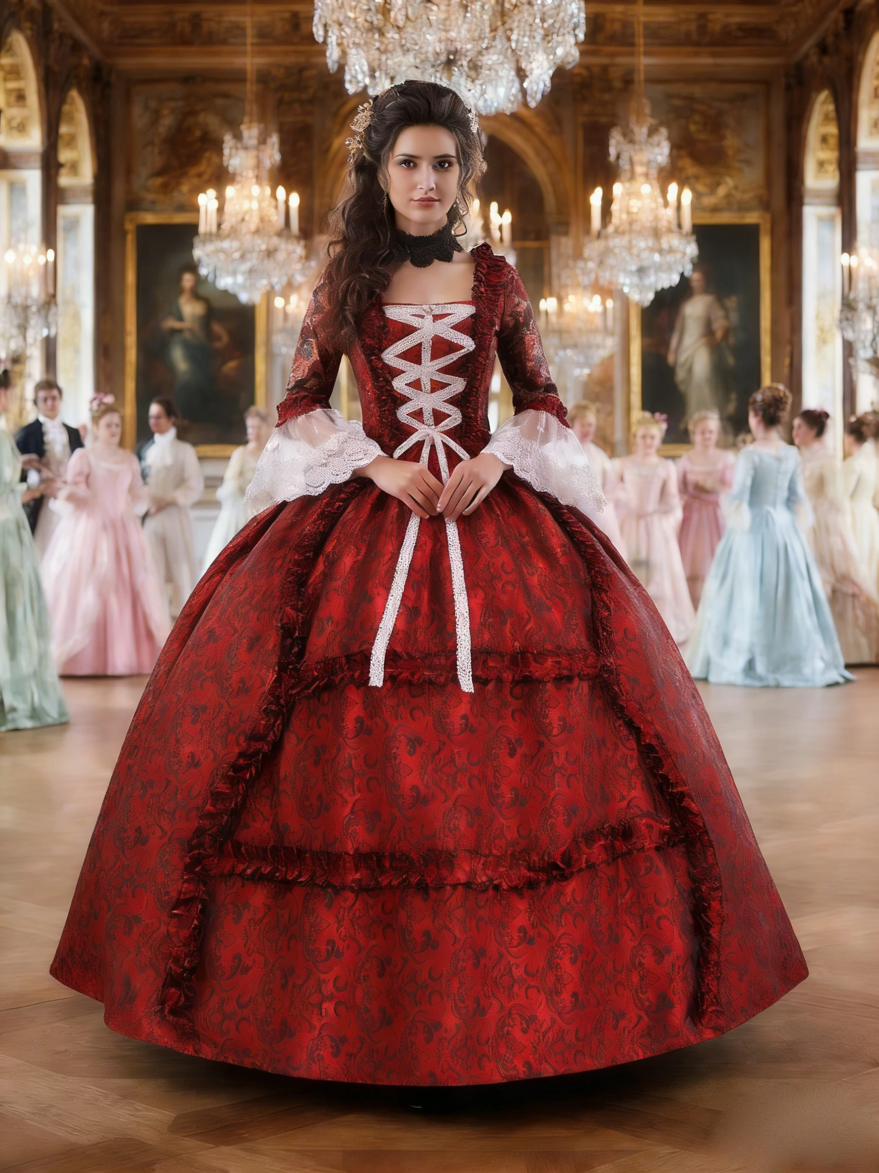 18世紀の女性のためのマリーアントワネットドレス、ビクトリア朝の