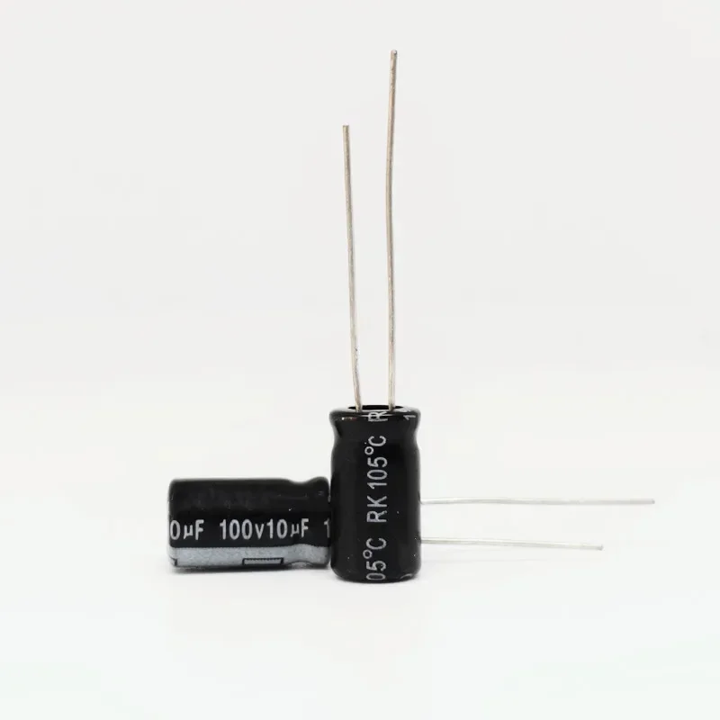 

(10PCS/100PCS) 100V10UF Volume : 8x12mm Aluminum Electrolytic Capacitors