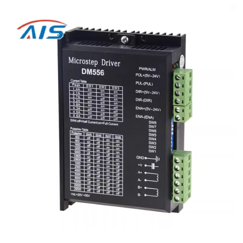 

DM556 Digital Stepper motor driver 2 phase 5.6A for 57 86 stepper motor NEMA23 NEMA34 Stepper Motor Controller