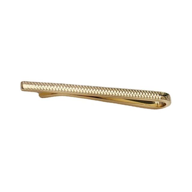 Tie Clips For Men Fashion Luxury Metal Gold Colour Tone Simple Bar