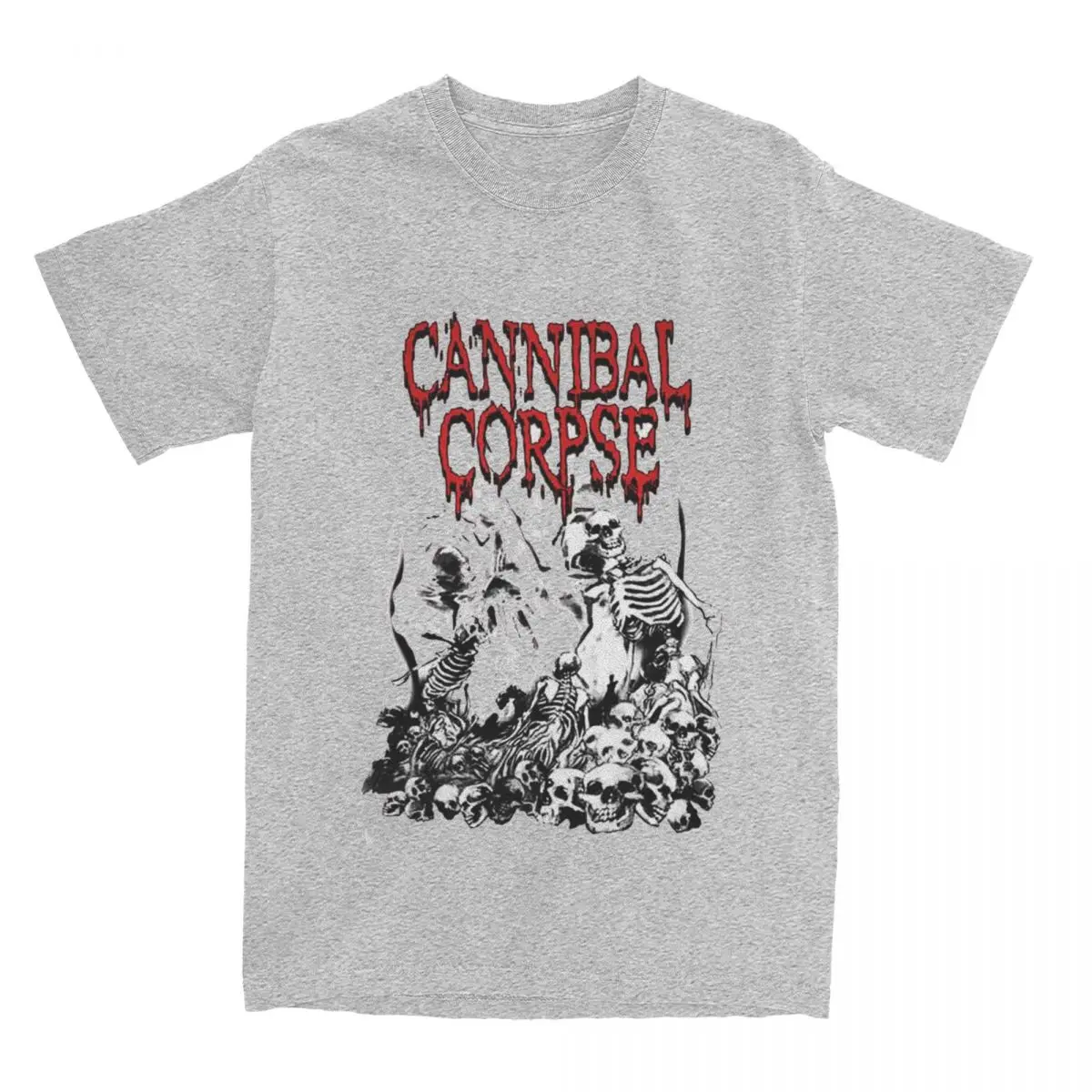 Aesthetic Cannibal Corpse Logo T Shirt Men's Cotton Short