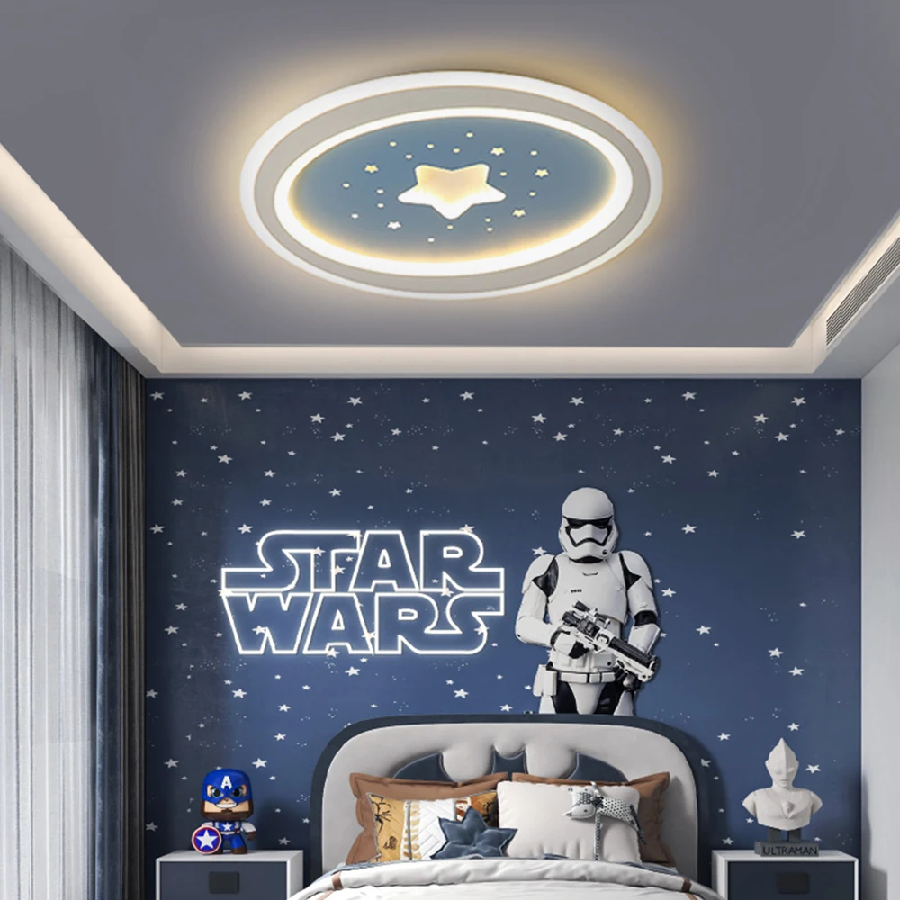 Kids Room Ceiling Light Children's Bedroom Study Lamps Indoor Decor Boy