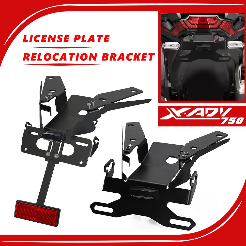 

License Plate Holder Bracket Rear Tail Tidy Fender Eliminator Kit For HONDA X-ADV XADV 750 XADV750 2021-2023 2024 Accessories