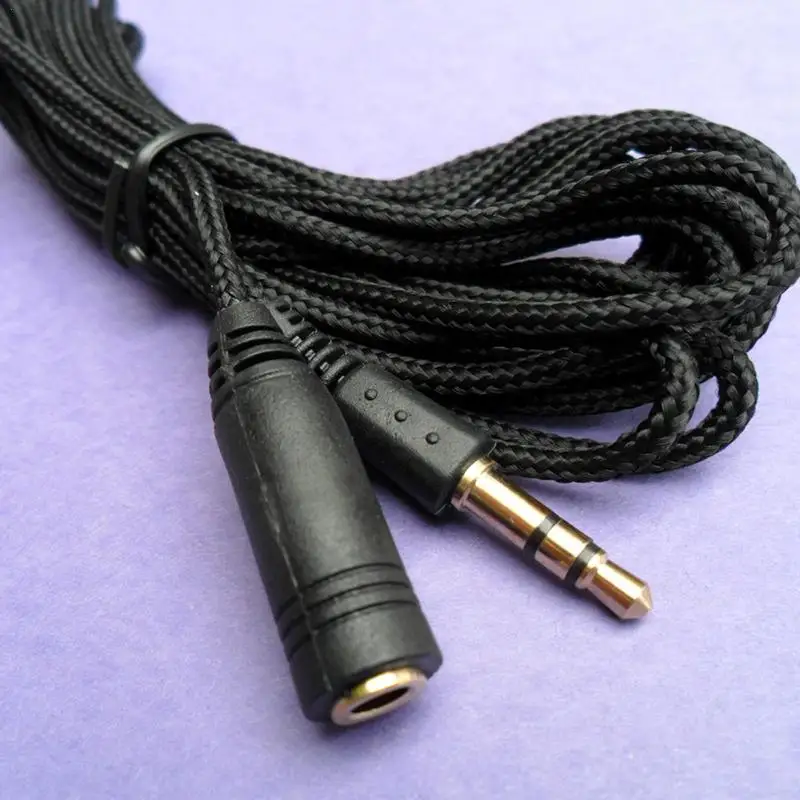 

5M 3.5mm Stereo Headphone Audio Extension Cable Lead Male Plug TO Female S Uwwj