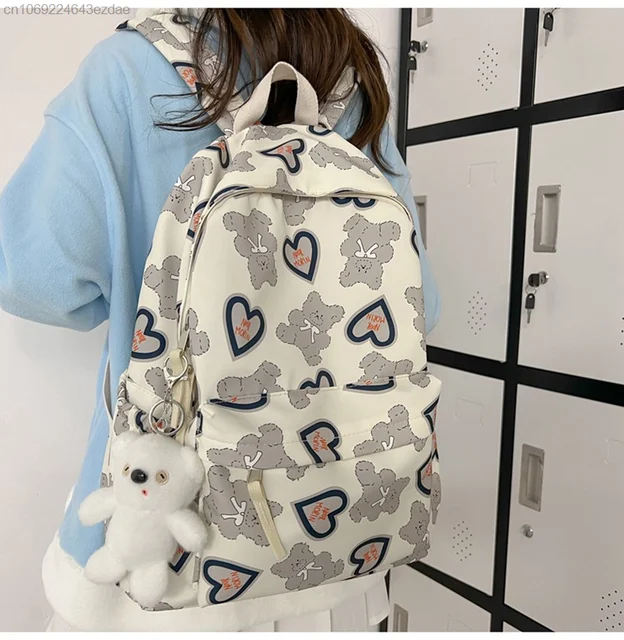 Bolsa Mochila con estampado de patrón geométrico para mujer