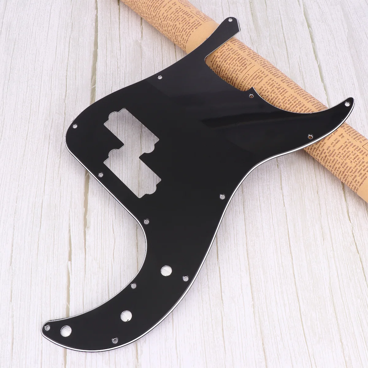 

Electric Guitar Pickguard Scratch Plate Ply Holes Compatible With Precision Bass Bass Bass Black Pearl Pickguard Bass