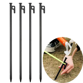 4/8/12/16 Pack Tent Stakes Heavy Duty Metal Tent Pegs for Camping Steel Tent Stakes 20/30/40cm Unbreakable and Inflexible