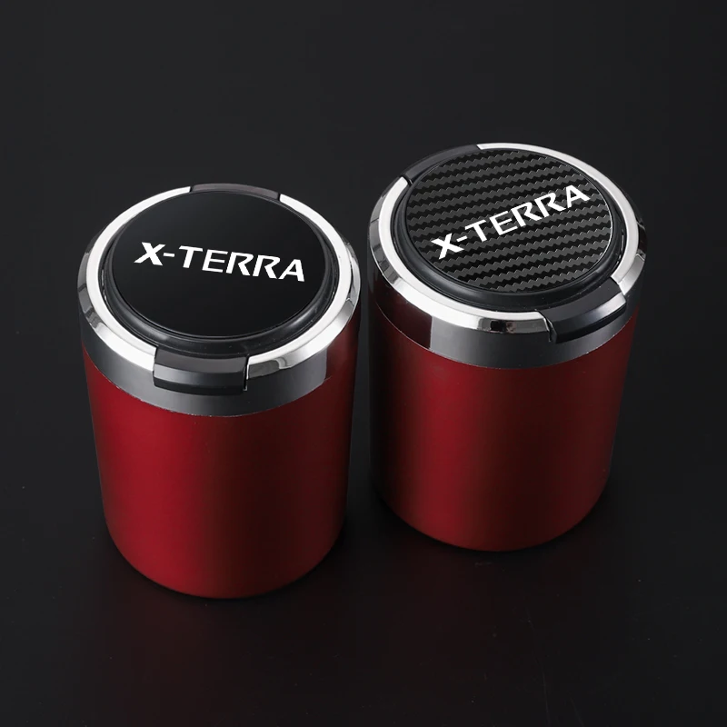 LED 조명이 달린 휴대용 자동차 재떨이, 자동차 담배 재떨이 컵, 닛산 X-TERRA 액세서리