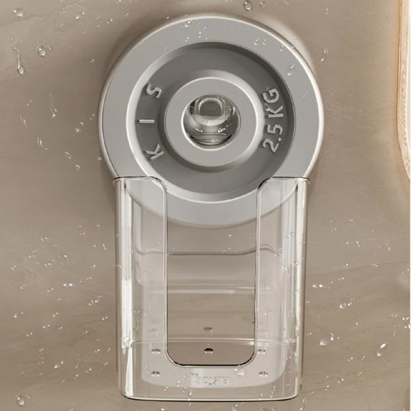 Bathroom Wet Wipes Holder, Refillable and Hygienic, Convenient Wall Mount with Adhesive Pads, Clear Designs K2WE 4