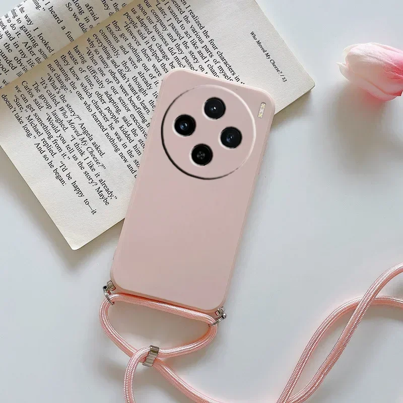 Crossbody Lanyard Silicone Phone Case with Camera Protection