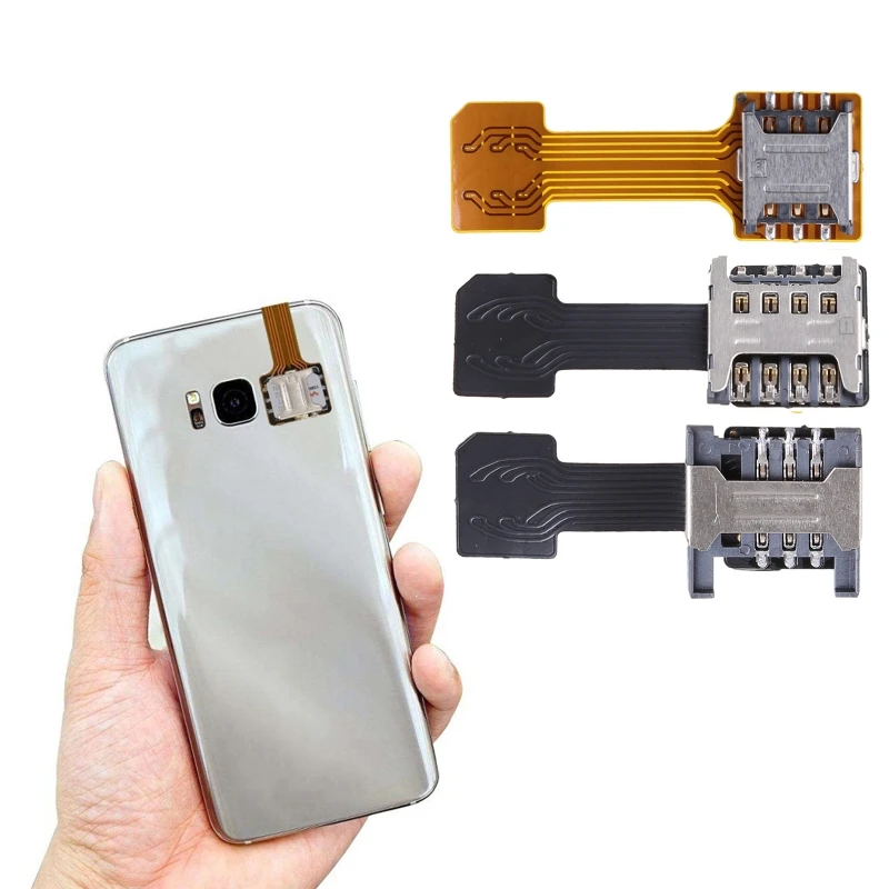 Double Dual Sim Card Micro Sd Adapter For Android Extender 2 Nano Micro Sim  Adapter For Xiaomi Redmi For Samsung Phone - Memory Card Readers & Adapters  - AliExpress