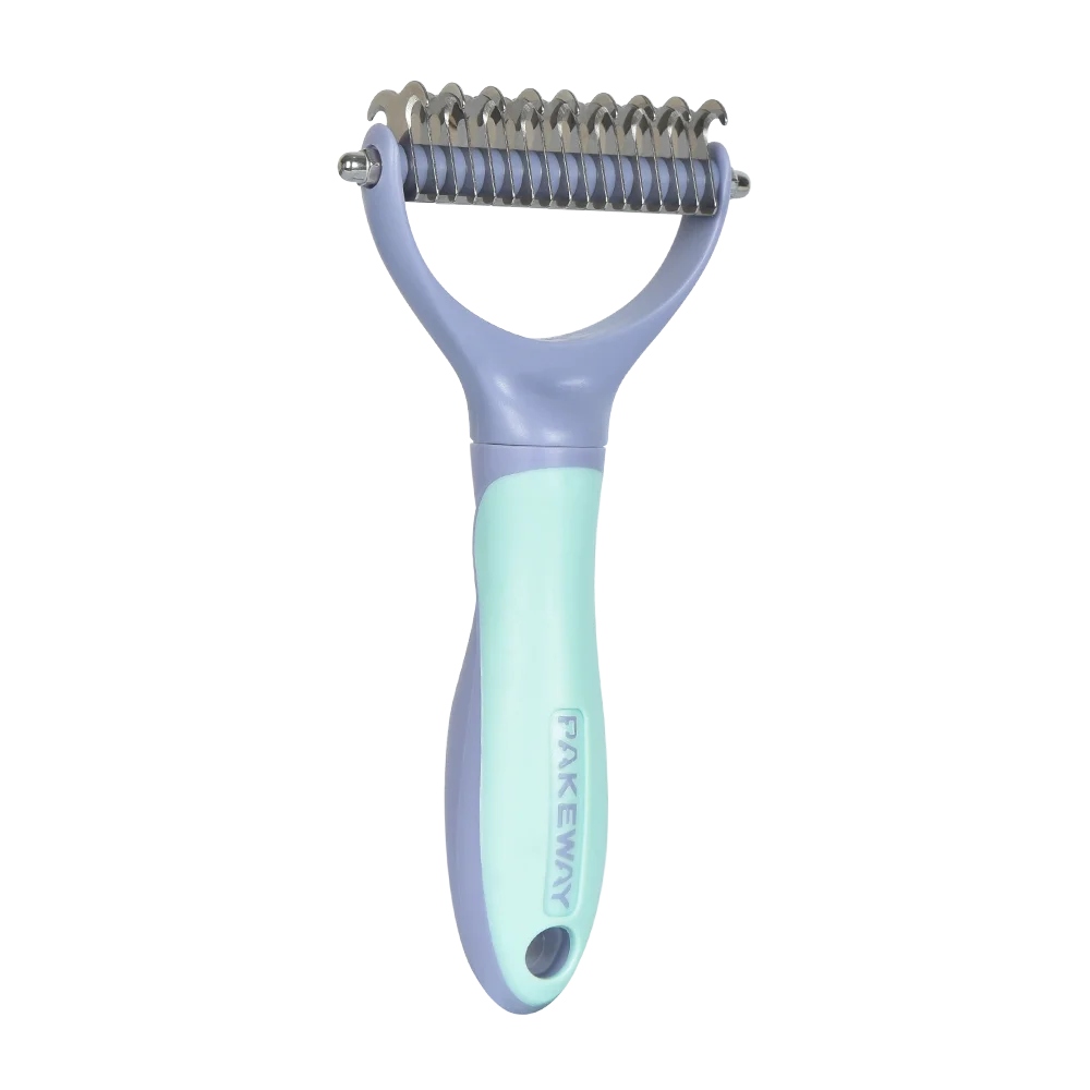 

Pakeway T10 Cat Comb Professional Pet Grooming Rake Brush 2 Sided Dematting Dog Comb Cat Brush