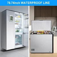 Thermomètre numérique pour réfrigérateur avec capteur étanche de 2 m, enregistrement minimum/Max ° F/ ° C pour réfrigérateur/congélateur/usage domestique 6