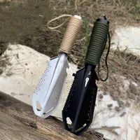 Multi-functional Outdoor Stainless Steel  Small  Hand Shovel Camping Portable Engineer Shovel Field Survival Tools Garden Tools 1