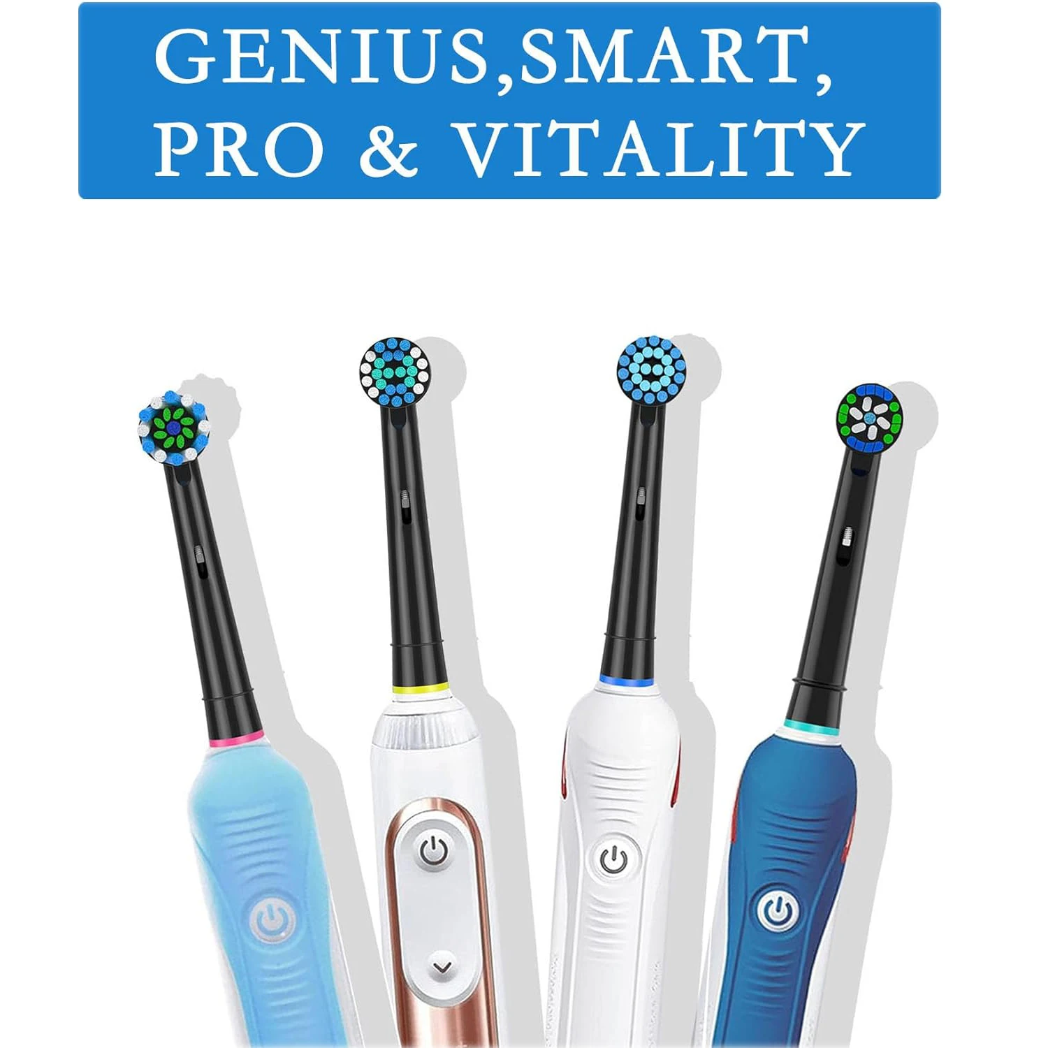 Replacement Toothbrush Heads 4-12Pack Compatible with Braun Oral b 7000/Pro 1000/9600/5000/3000/8000 Electric Toothbrush