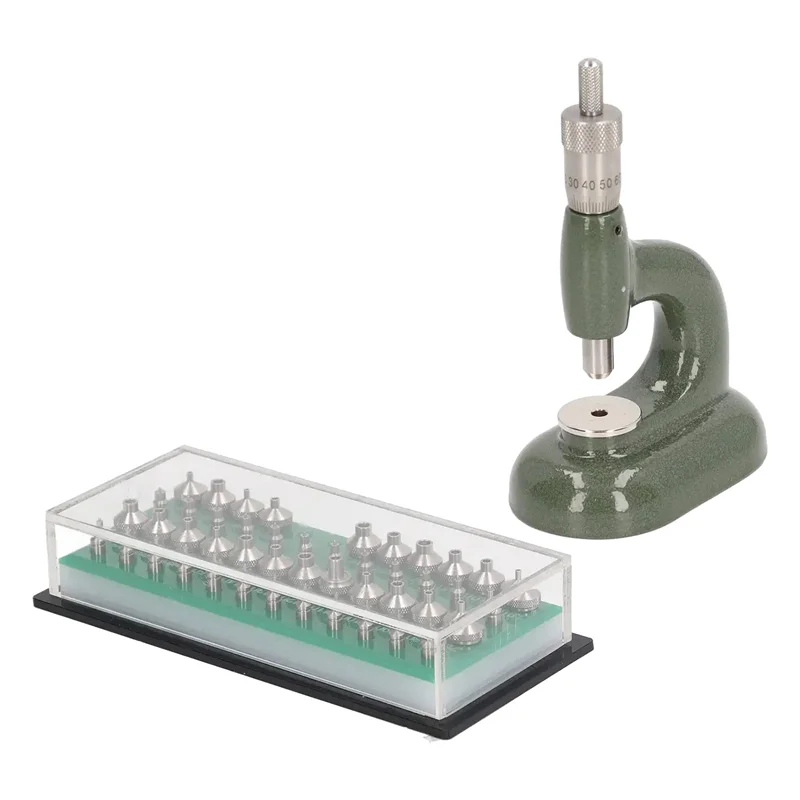 Watch Repair Tool Watch Press Set Back Case Closer Watchmaker Jewelling Tool Aluminum Alloy Green with 48Pcs Dies