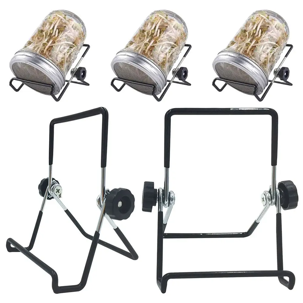 1pcs Anti Slip Kitchen Tool Scaffold 86mm Jar Holder Mason Stand Rack Shelf Sprouting Bracket