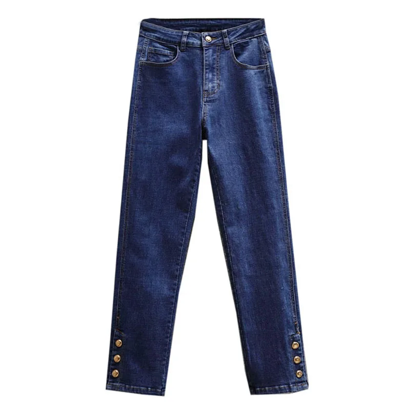 

Straight Stretch Denim Trousers Spring Autumn Women'S Baggy Jeans 2022 Trend Denim Pants Streetwear Female Clothing High Waist