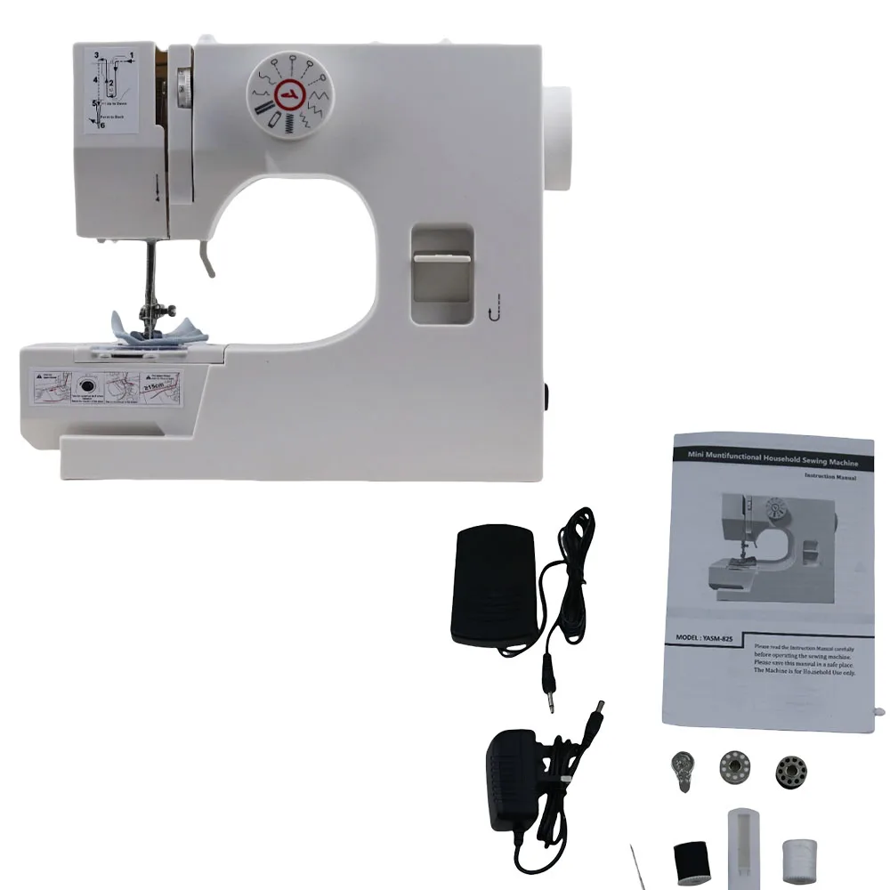 Máquina de coser eléctrica semiautomática 825 para el hogar |   Amigable para principiantes |   Todos los telas, máquina de coser doméstica de 12 puntadas