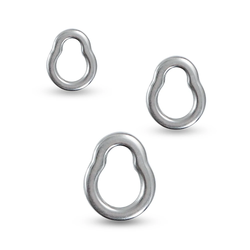 JIGGING PRO 15-teiliges GP Solid Ring Edelstahl Hochleistungs-Angelverbinder S/M/L Salzwasser Jigging Ring Angelzubehör – Detail 7