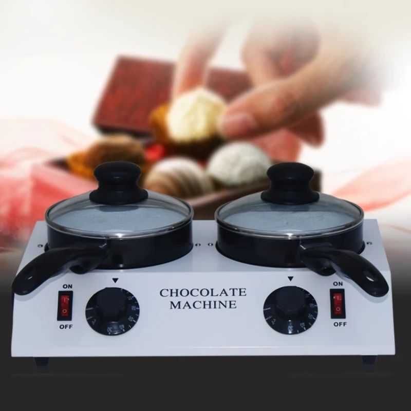 220V/110V Mini Electric Chocolate Melting Machine Single Pot Ceramic Non-Stick Pot Baking Furnace