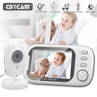 Cdycam New 3.5 inch Wireless Video Baby Monitor Night Vision Temperature Monitoring 2 Way Audio Talk Baby Nanny Security Camera 1