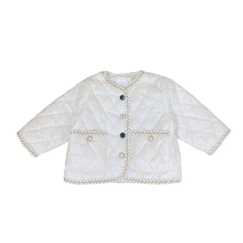Winter New Kids Baby Girls Solid Color Waterproof Thicken Fleece Plush Top Outfits Children Clothing Jacket Outwear 0-7Y