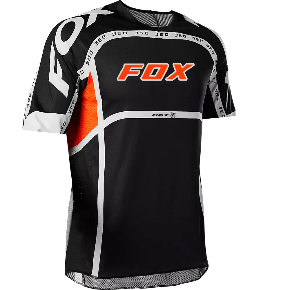 Cycling Jersey Cycling Shirt Motocross Jersey Men's BAT FOX Shirts Short Sleeve Downhill Jersey Quick Dry Breathable Motocross Racing Mountain Bike Jersey Enduro MTB T-Shirt