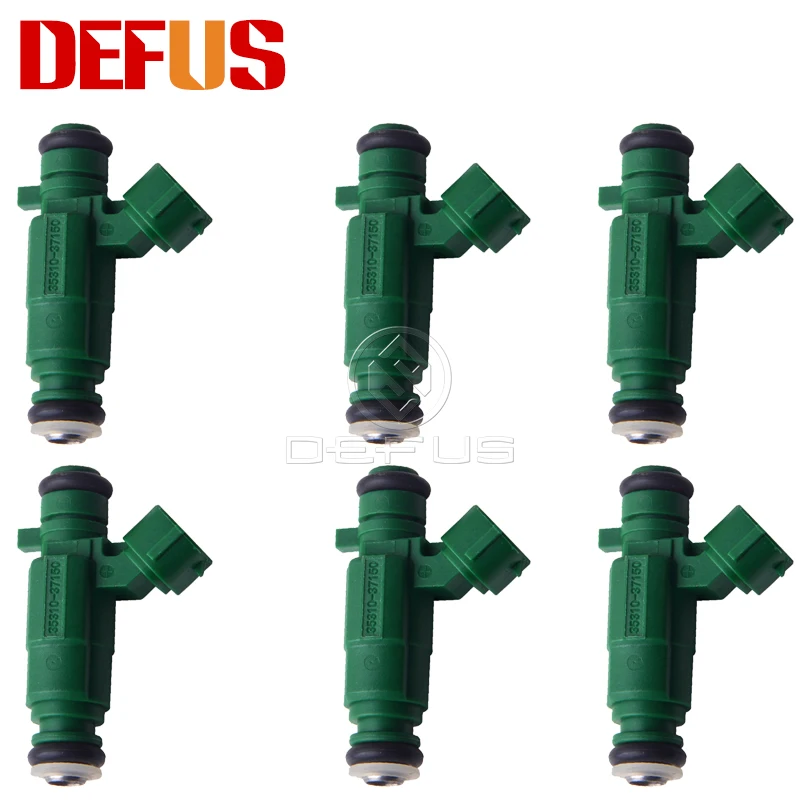 

6x топливный инжектор 35310-37150 для Hyundai Sonata Santa Kia Optima Sportage V6 2,5 2.7L Форсунка клапана впрыска двигателя 353103715