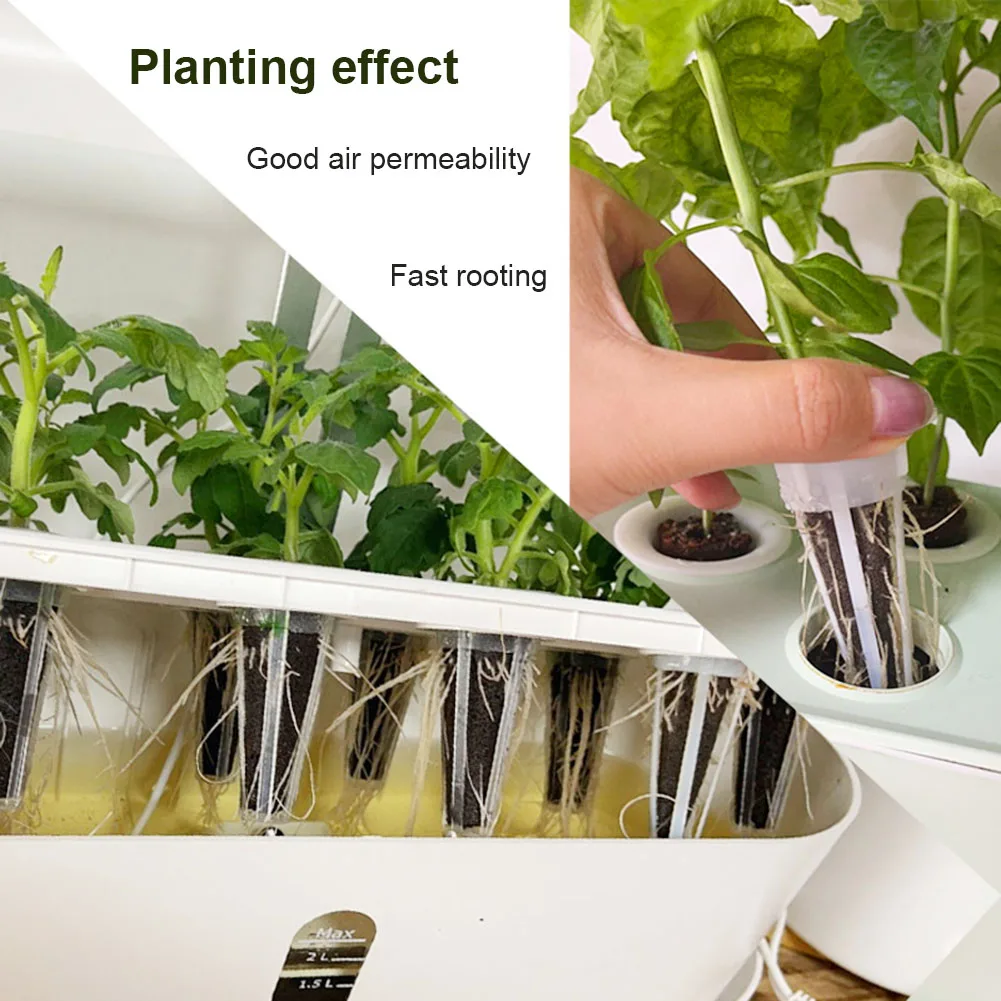 50 Pcs Hydroponic Growing Kit - Plant Seed Starter Pods Kit Replacement Grow Sponges Seed Sponges Grow Baskets For Seed Sta