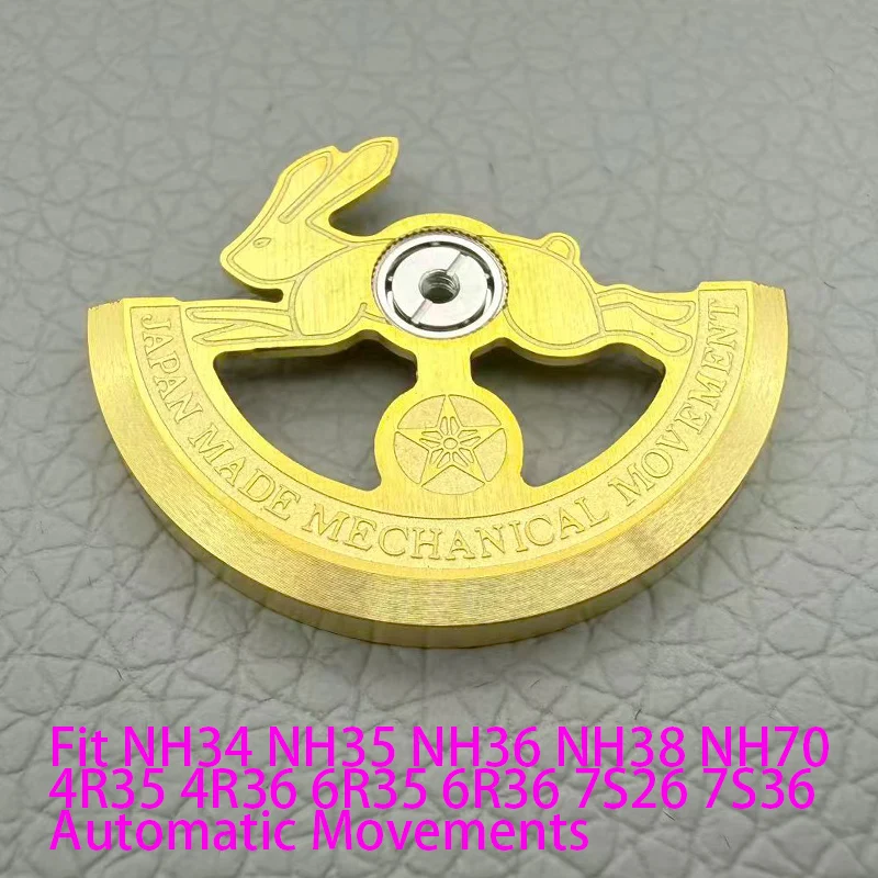 Customized Automatic Hammer Rose Gold Black Blue Silver Gold Watch Rotor Parts