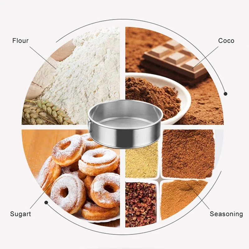 Professional round stainless steel sieve 60 meshes