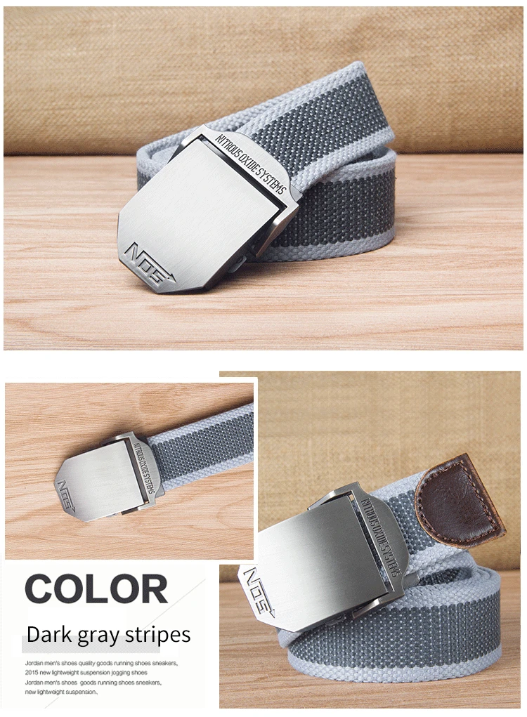 Tactical Dragon Markengürtel für Herren, glatte Schnalle, Canvas-Gürtel, lässiger Gürtel für Arbeitshosen, trendige Version für männliche Studenten, Jugendliche, Outdoor – Detail 11