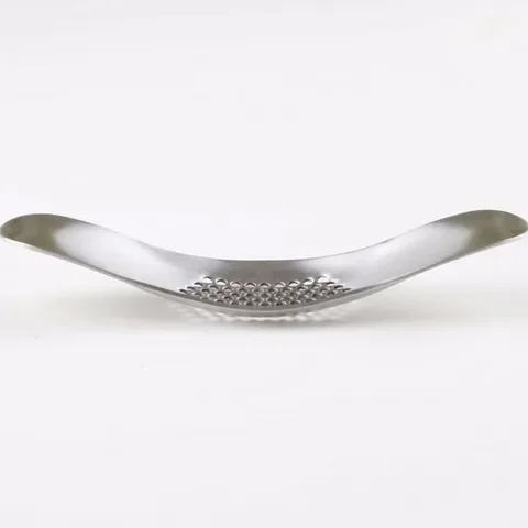 

Garlic Press Stainless Steel Crusher Manual Press Secure Portable Kitchen Gadget Multi-function Curved Bottle Opener Garlic