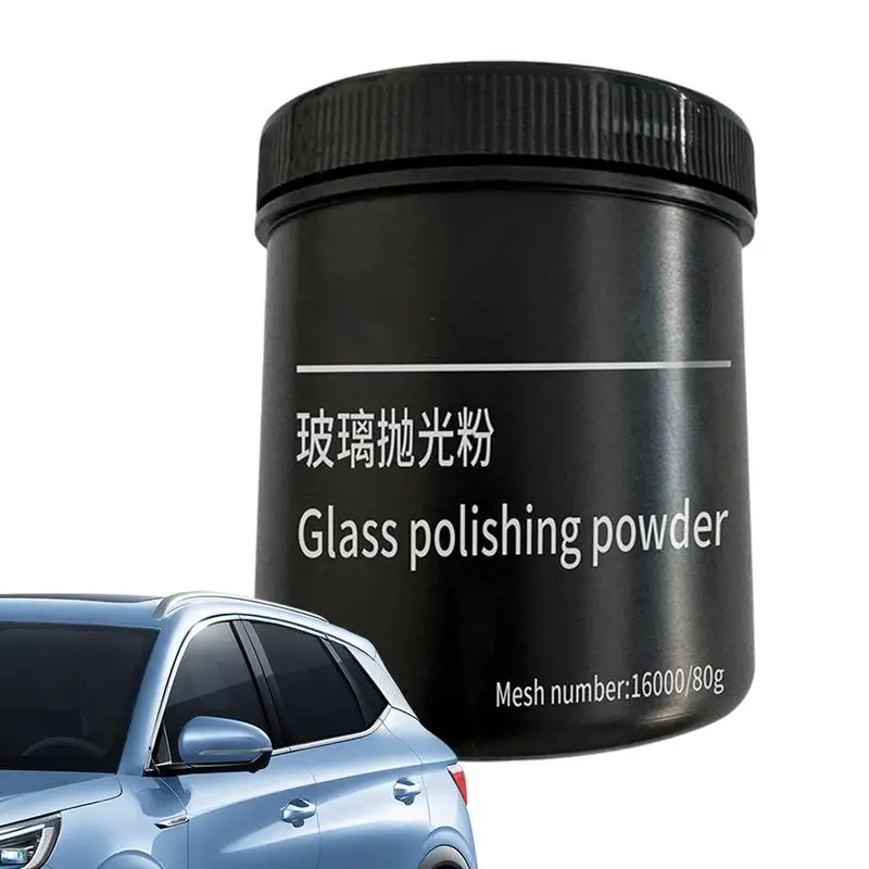 Glass Polishing Compound 80g Removes Oil Film Anti-Glare Oil Film Cleaning Car Windshield Cleaner Long-Term Protection For