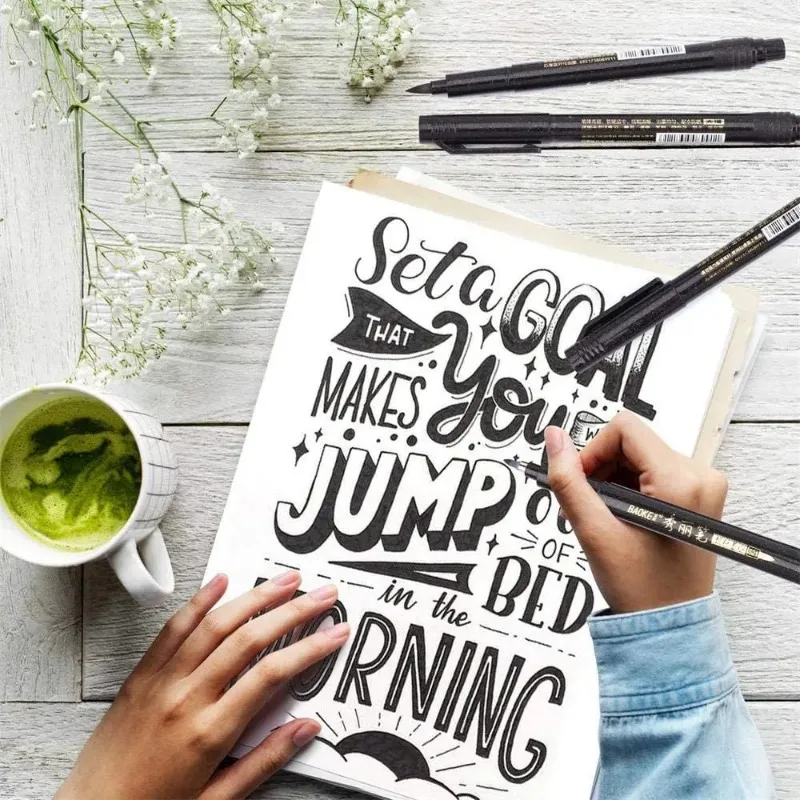 Hand Lettering Brush Marker Set 3