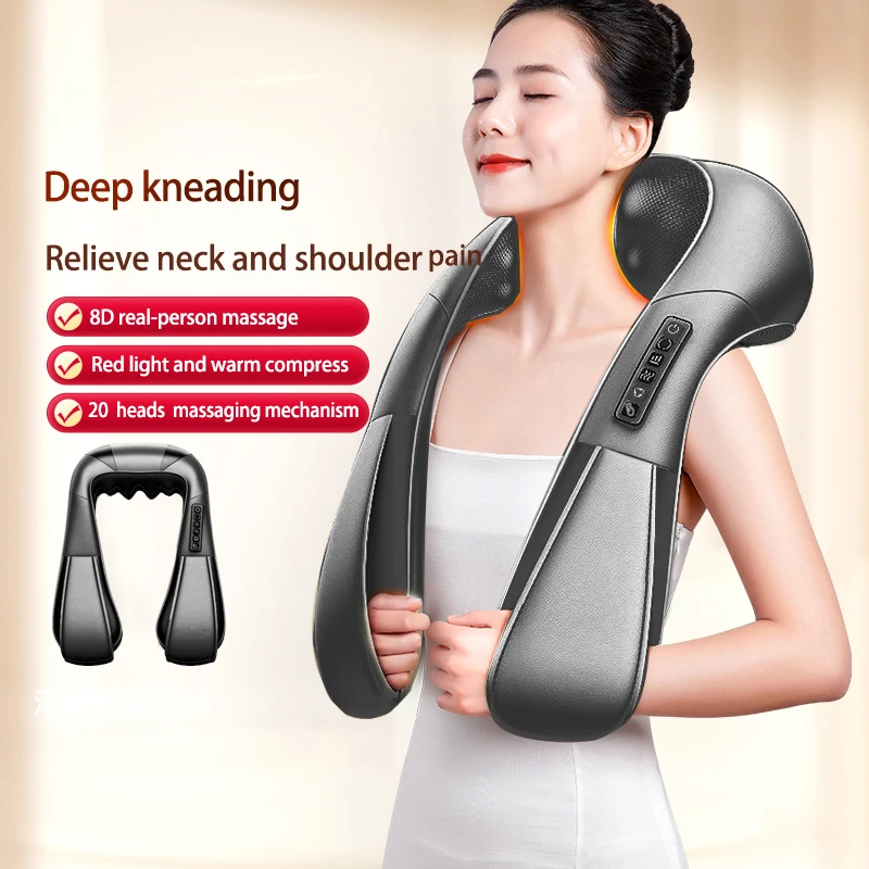 Cervical Electric Blanket Shoulder Neck Back Massage Device Facial 26w Metub Massage Vacuum Cups Scalp Massager Machine neck and shoulder massager