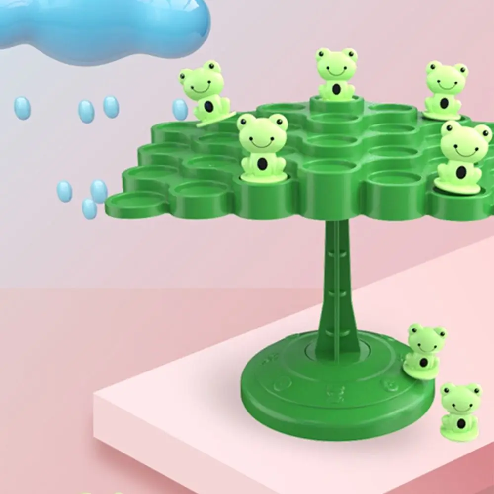 Tabletop Game Counting Game Plastic Balancing Board Balancing Scale Board Frog Balance Tree Montessori Math Counting Toy