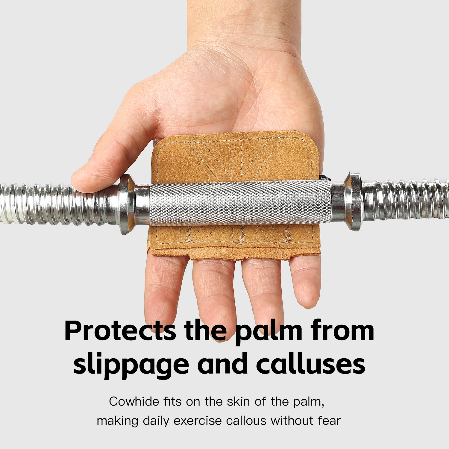 Leather Weight Lifting Training Gloves Palm Protection Women Men Fitness Sports Gymnastics Grips Pull Ups Weightlifting Workout