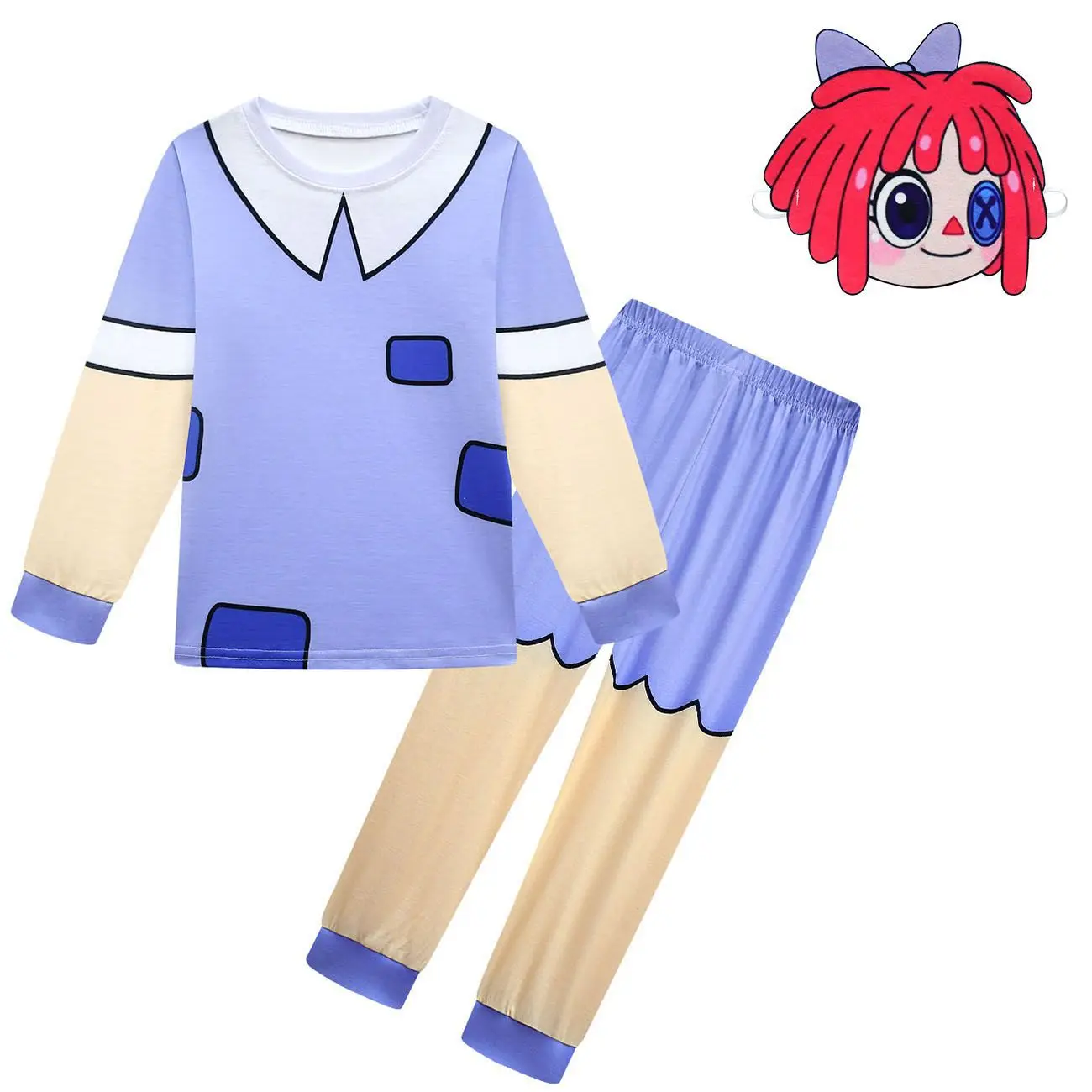 thumbnail image 1 of Increíble conjunto de pijamas y pantalones para niños con circo digital, ropa de dormir de dibujos animados, pijamas para niños y niñas, conjuntos de pijama para bebés pequeños, 1 of 5