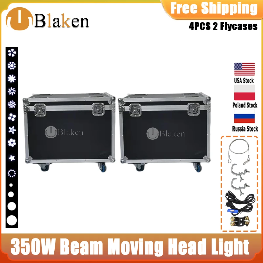 

0 Tax 2Pcs Flight Case For Beam 380W 20r Moving Head Light 20r Beam Light Sharpy Beam 350W Gobo Moving Head Lighting Wash Stage