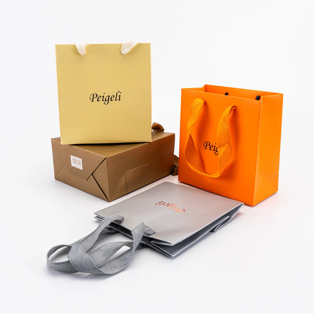 100pcs Party Favor Bags Custom Logo Kraft Paper Shopping Bags for Birthday Gift Jewelry Candy Treat Goodie Goody Grocery Package 13 S9e6c632cc07446b090fd51d8d4d19280Z