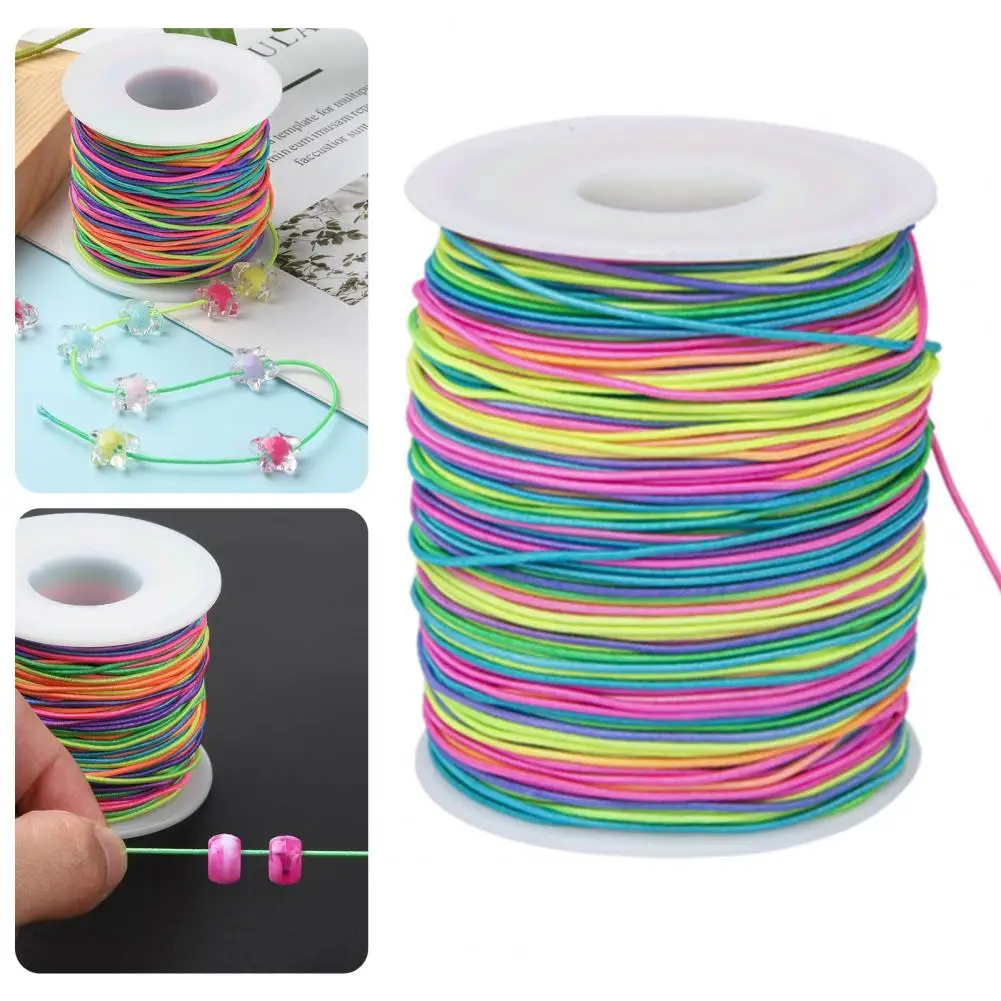 1pc Non-elastic Rainbow Beading Cord, Colorful Crafting Thread String Cord  For Jewelry Making Bracelet Necklace DIY Craft Bead String Beading Crafting