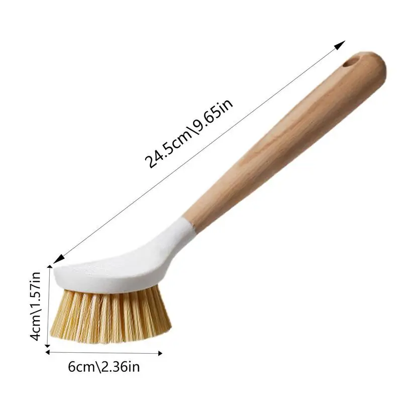 1 Pot Brush Dishwashing Brush Oil Free Long Handle Cleaning Brush Kitchen  Dishwashing Pots And Pans Brush Kitchen Cleaning Brush