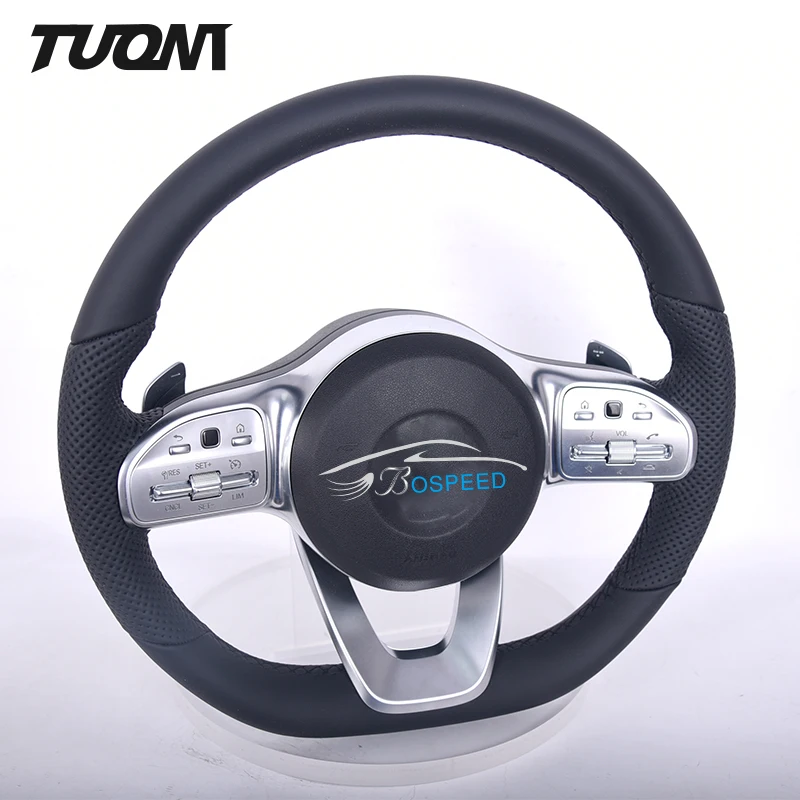 

Custom Full Leather Car Steering Wheel For Benz AMG Maybach W205 W204 A45 W212 W222 C63 A B S Class