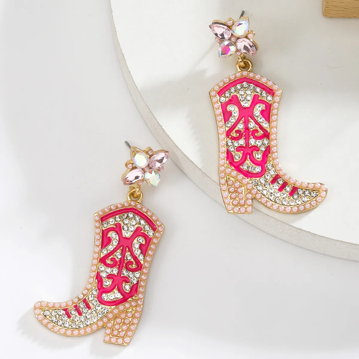 2 paia di orecchini per stivali, accessori da cowgirl da donna, accessori da cowboy, orecchini per stivali da cowboy, orecchini da cowboy da donna, orecchini per stivali western da cowgirl