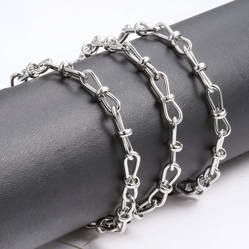 

1Meter Stainless Steel 6mm Knot Chain For Jewelry Making Supplies DIY Fashion Necklace Bracelet Connect Accessorie Findings