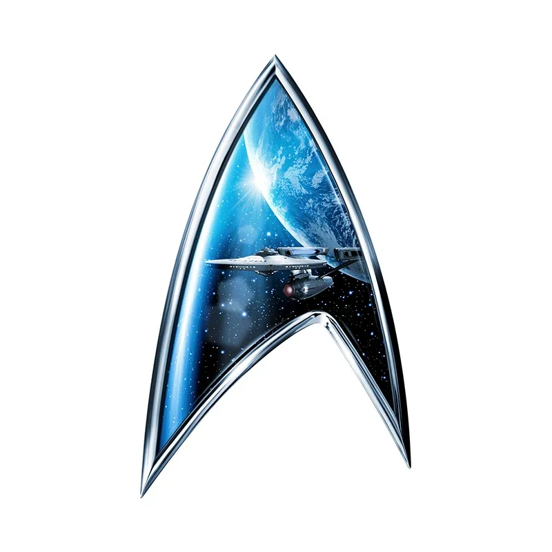 Autocollant Vinyle Starfleet Command 13x13cm - Décalque 3D étanche Pour Voiture, Moto, Fenêtre, Pare-chocs